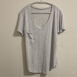Z supply size xl heather gray short sleeve v-neck pocket tee shirt NWT